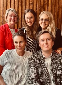 Birgitta Blom, Sveriges Fotterapeuter tillsammans med Ulrika Lundberg, Åsa Rydén Antonsson, Vendela Nylund och André von Grothusen på Splay One.