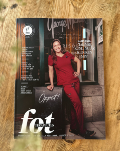 Tidningen Fotterapeuten i ny design.